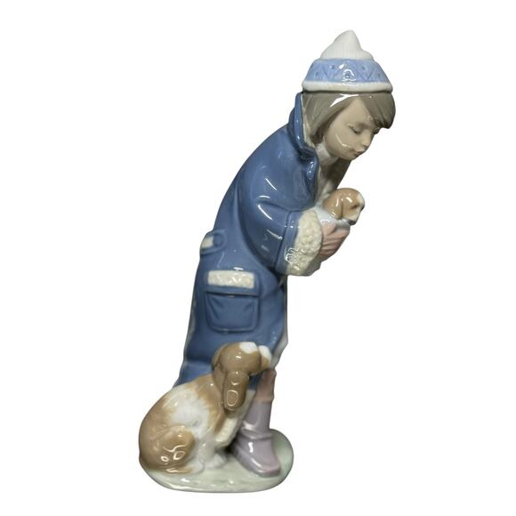 LLADRO‎ Friday’s Child Figurine Retired #6019 Boy Puppies Dogs 1993 Nino Viernes - Picture 9 of 16